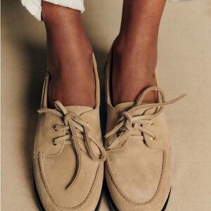 Sezane Caroline Loafers in Sandstone Size US 10
